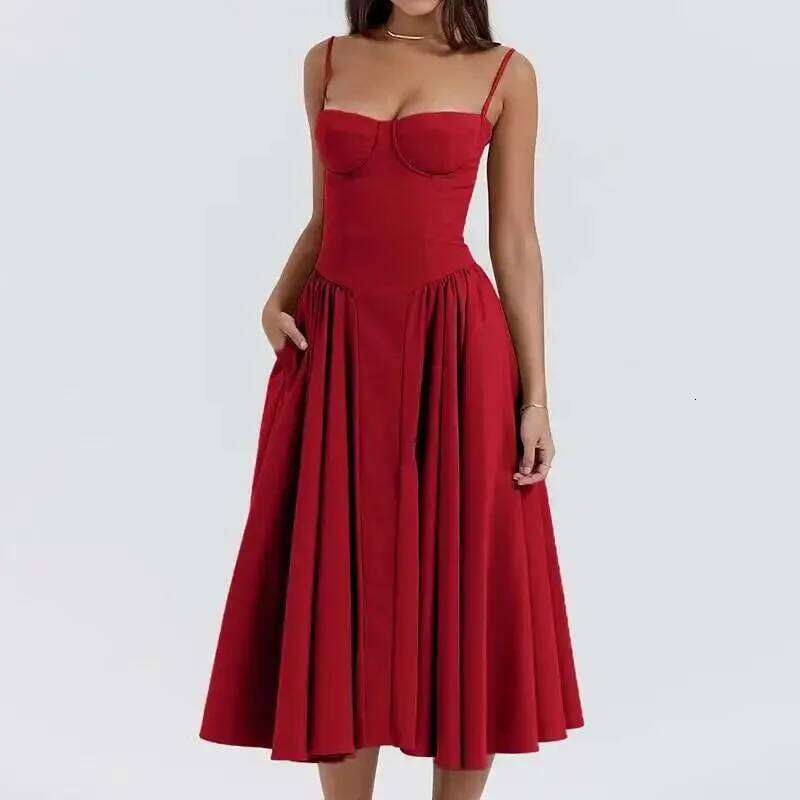 Summer Sexy Women Bohemia Long Dresses Luxury Elegant V-neck Sleeveless Slip Flower Beach Sundress Dress for Female 2025 C260311