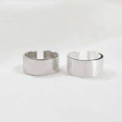 925 Sterling Silver Chic style Open Ring For Big Smooth Wide Face Rings for Women Punk Style Bijoux Femme H260312