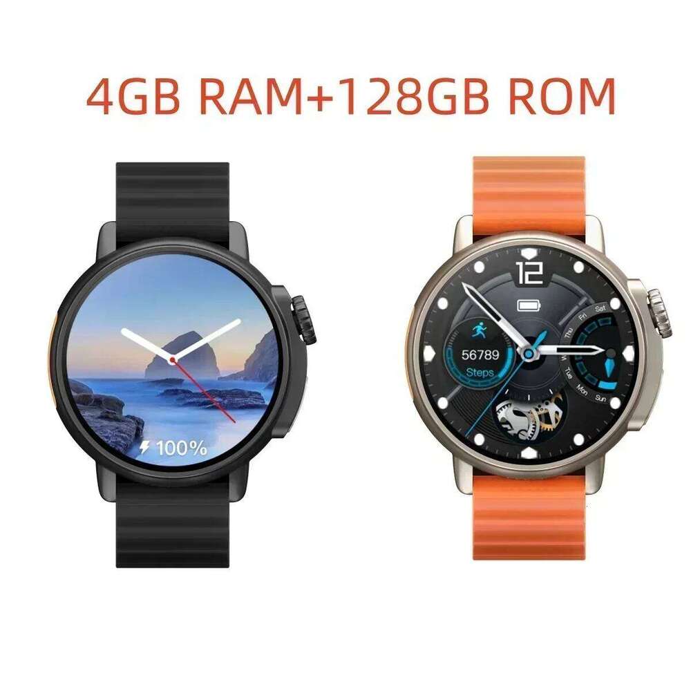 4+64GB Bluetooth Men's and Women's X800 Ultra 4G Android Watch Men System 360 * LCD With 200W Camera Heart GPS WIFI Rate Aura