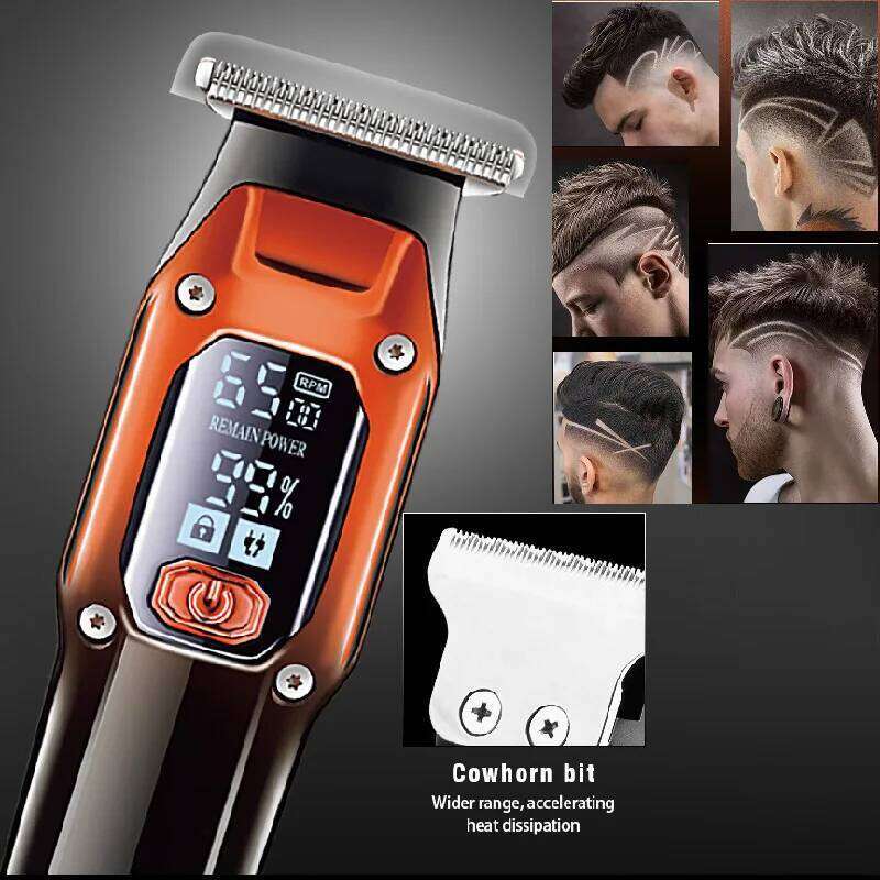 Kemei Barber Trimmer Professional Electric Beard Hair Clipper Rechargeable Lithium Haircut Machine For Men C260312