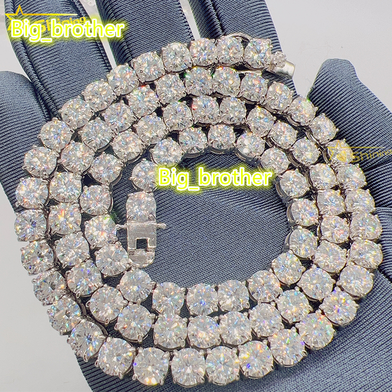 Cheapest Price 925 Sterling Silver Pass Diamond Tester GRA Certificated VVS Moissanite Chains Necklace