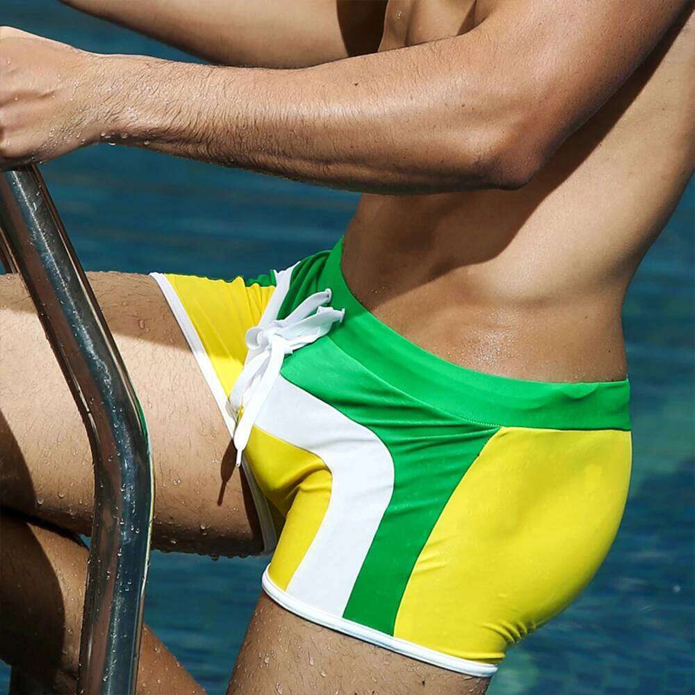 New Swimwear Beach Sports Surf Swimming 2020 Summer Men's Swimsuit Swim Trunks Boxer Short Z260312