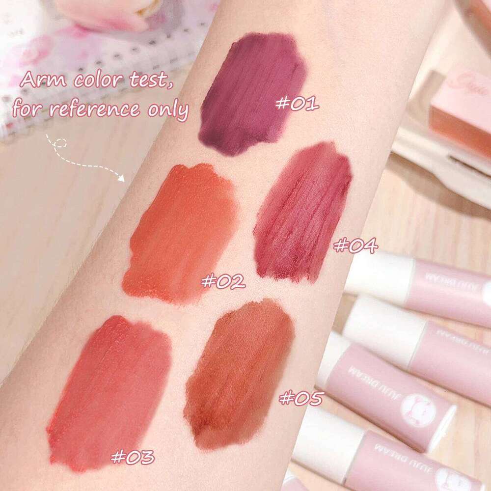 Milk cream mud mist matte lip glaze velvet female student party cheap white lipstick W260311