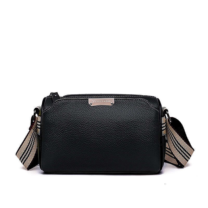 Genuine Leather Women's Large Capacity Top Layer Cowhide Small Square New Fashion Simple Versatile Shoulder Crossbody Bag for Women