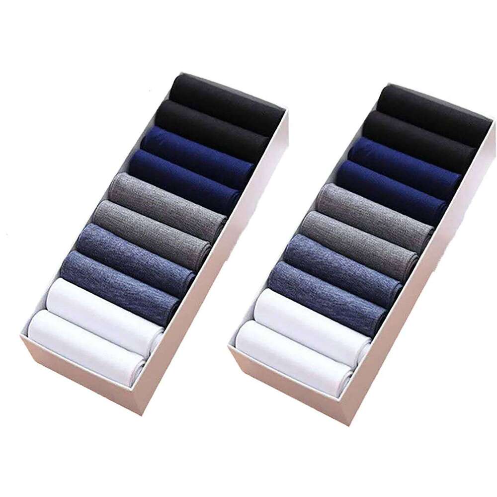 20 Pairs Bamboo Fiber Silk High Quality Business Casual Long Summer Breathable Ultra-Thin Men's Socks Z260312