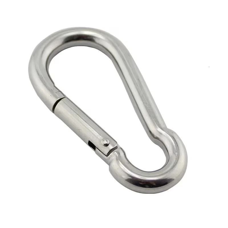 Carabiner Hook Marine Stainless Steel 50mm 60mm 70mm 80mm Length Large Heavy Duty Stainles 260228