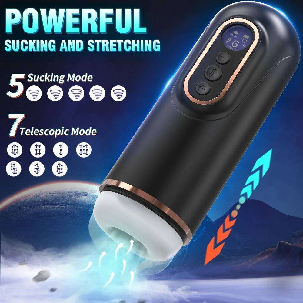 Automatic Thrusting Male Vibrators Sucking Vibrating Modes Pussy Pocket Sex Toys for Men Electric Penis Pump Masturbator Machine Z260312