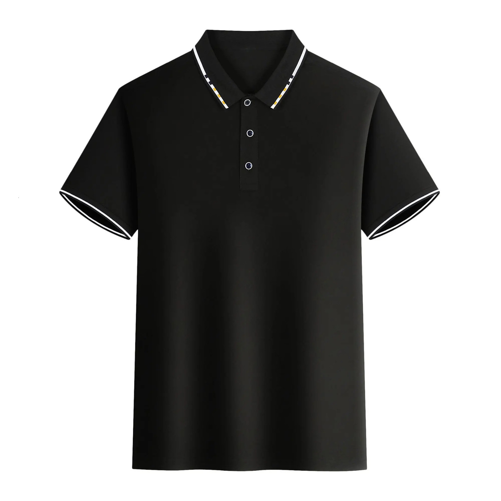 Mens summer casual fashion polo shirt short sleeve mens short sleeve color lapel top T-shirt short sleeve lapel fashion 260311