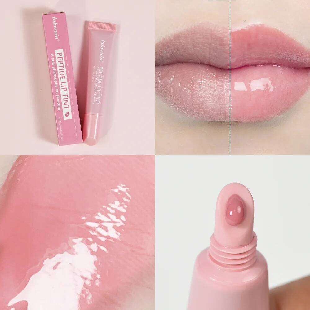 4pcs Mirror Glaze Moisturizes Jelly Enrichment Lasting Water Light Glass Oil Remove Line Lip Protection Serum W260311