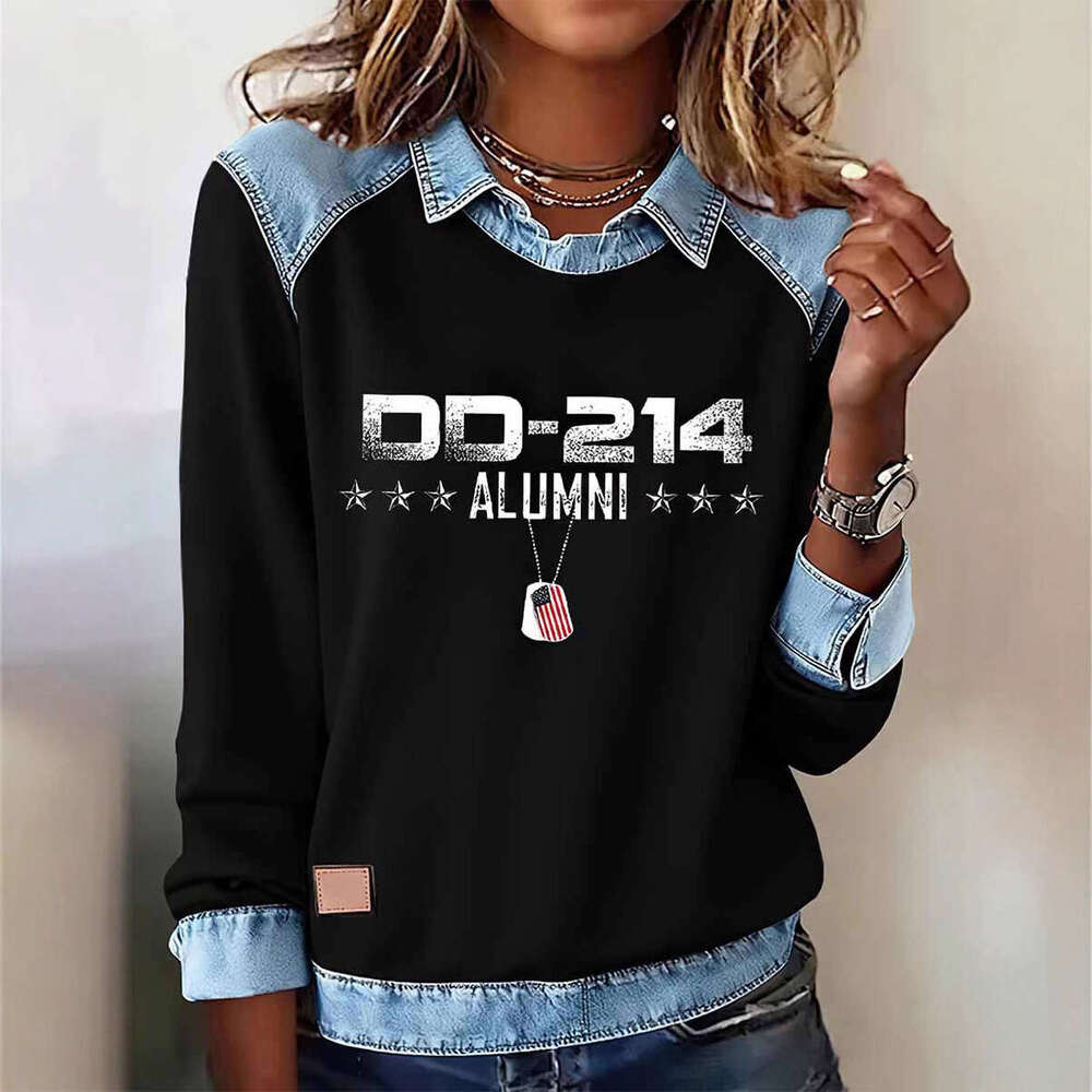 2026 New Women's Fashionable Floral Retro Pattern Long-Sleeved T-Shirt, Suitable for Everyday Wear and Stylish Outfits