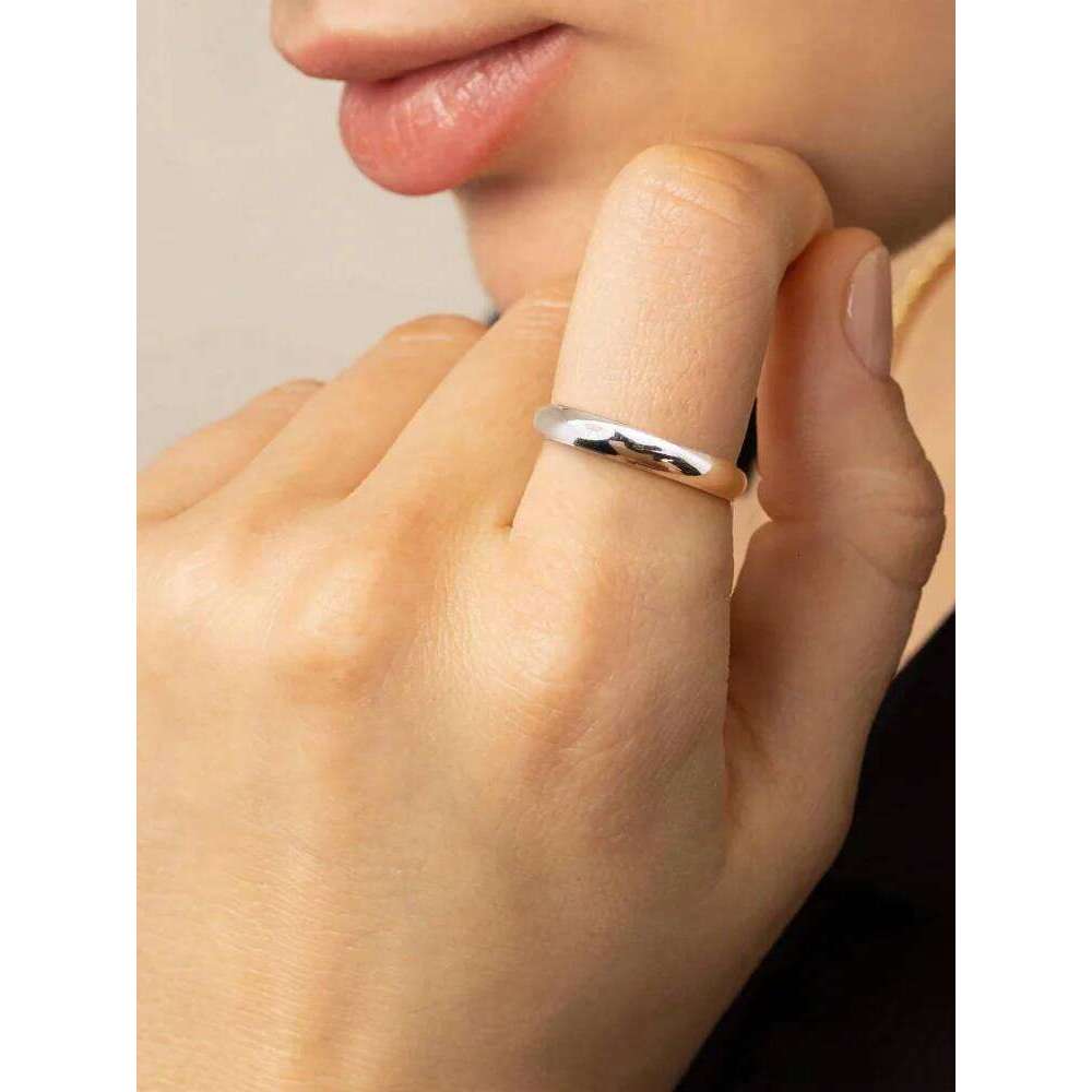 925 Sterling Silver Zircon 3mm Circular Aperture Fashionable Ring For Women Engagement Wedding High Quality Fine Jewelry H260312