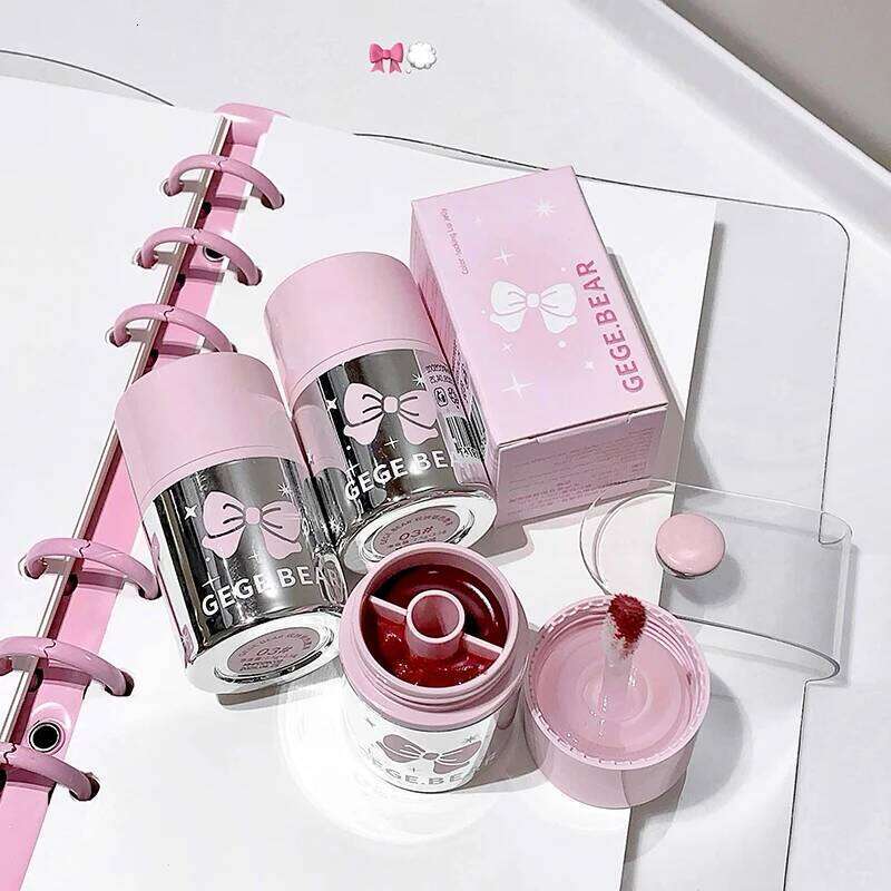 Gege bear Mirror Gloss Lip Moisturizing Liquid Lipstick Waterproof Long-lasting Brightening And Non Fading gifts W260311