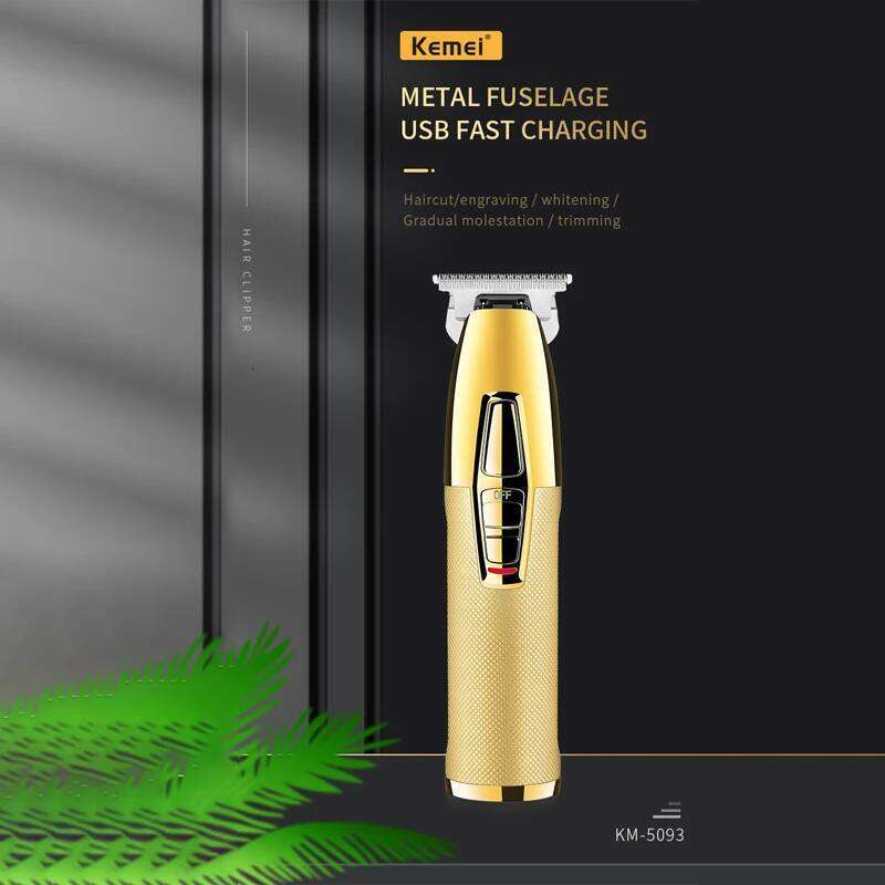 Origial Kemei Metal Barber Trimmer For Men Professional Beard Clipper Electric Hair Cutting Machine Rechargeable C260312