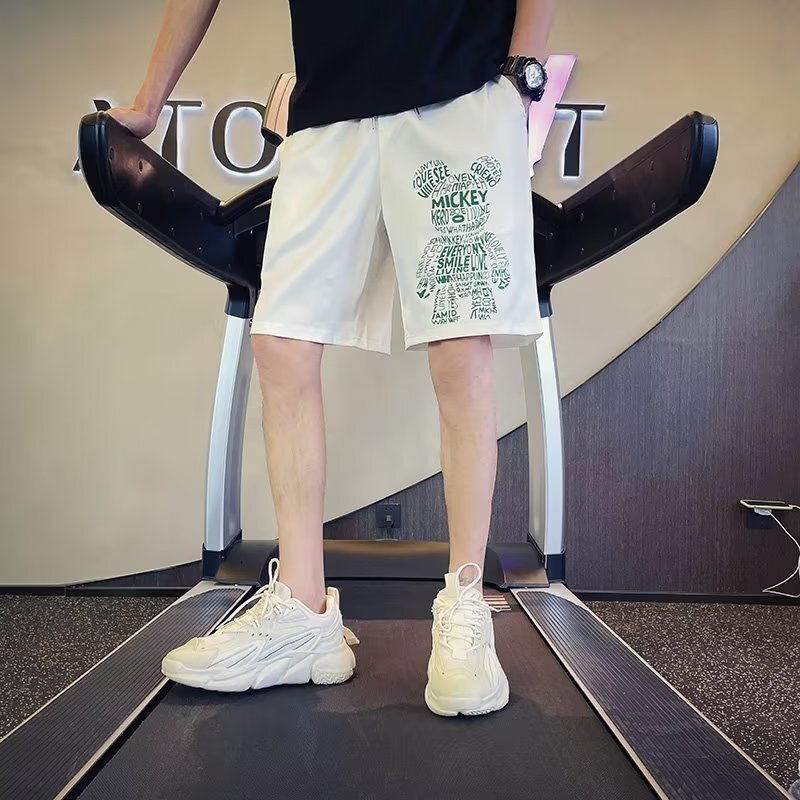 2026 New Designer Luxury Brand Men's Summer Ice Silk Shorts Thin Korean Style Fashionable Loose, Multi-functional Casual Sports Shorts Fashion Br