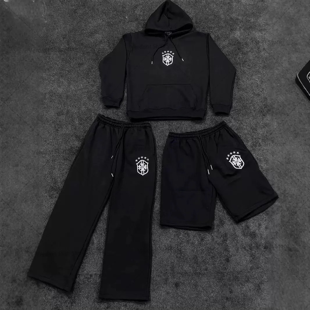 European-style fashion mix-and-match printed set American Gothic street style shield personality set Mens and womens hoodies 260311