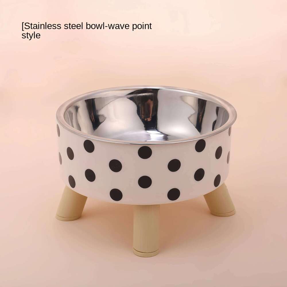 Elevated Cats Feeder Anti-choking Raised Cat Food Water Bowl With Stand Pet Feeding Drinking Supplies bowls for cats dogs 26Y0312