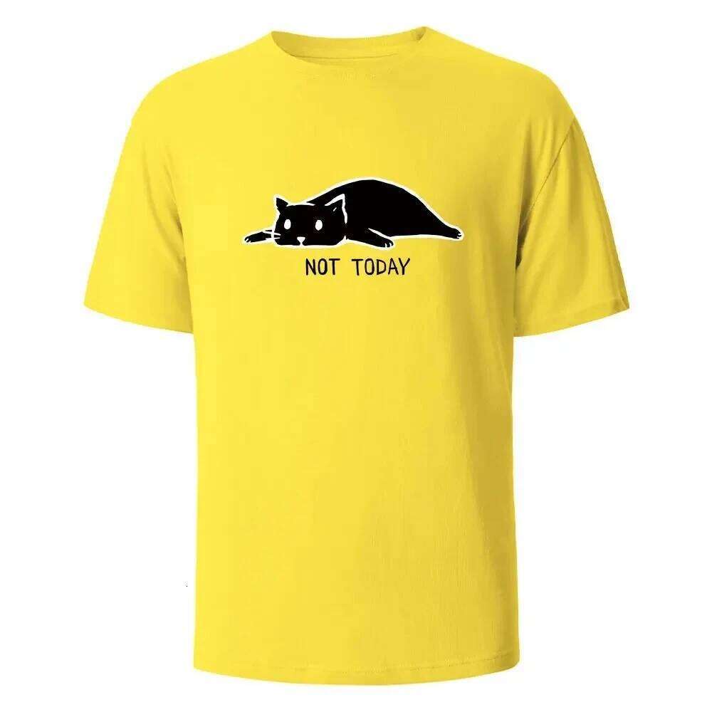 Not Today Funny Printed T-shirts for Summer Breathable Comfortable Tops New Short-Sleeved O-neck Basic Women Clothing Z260312