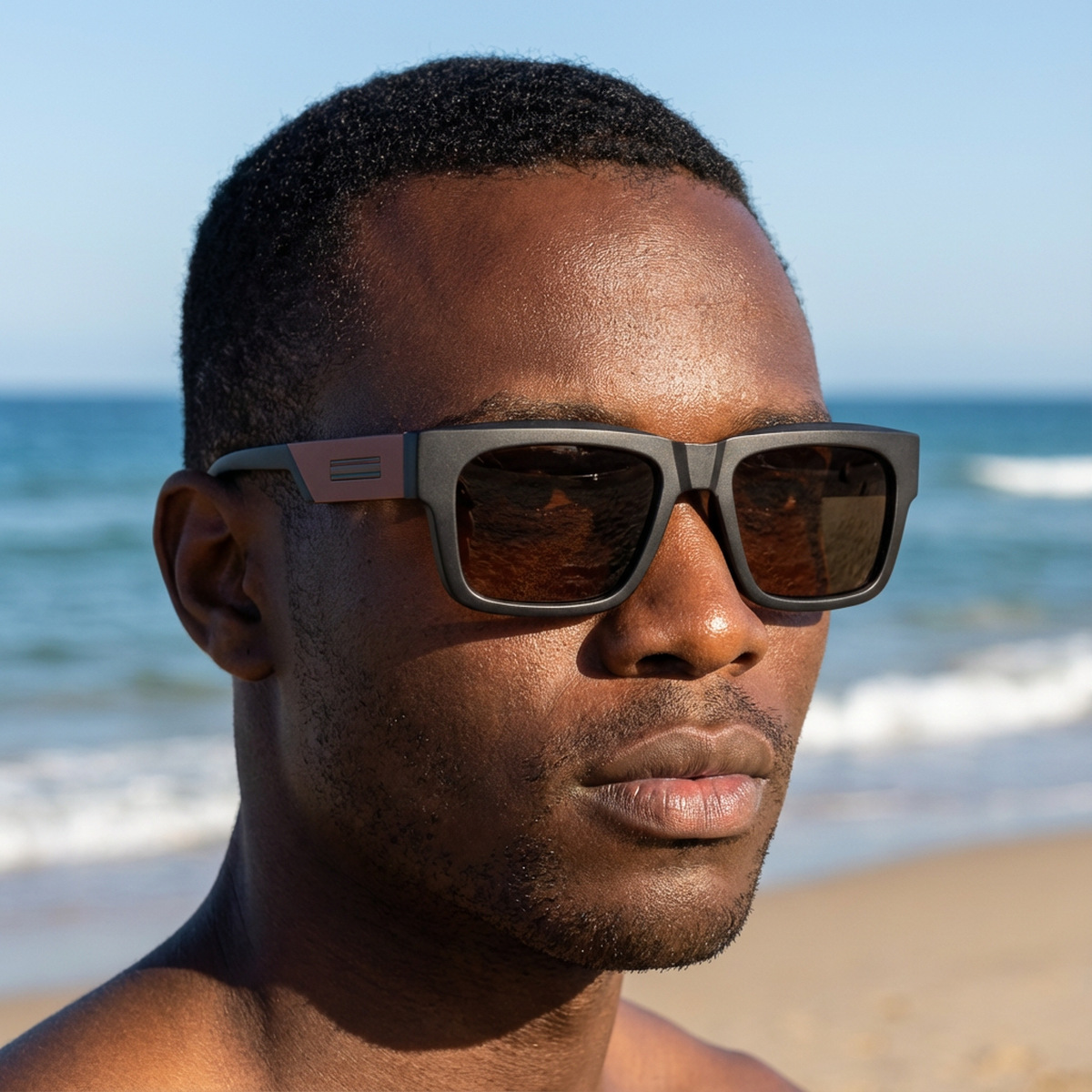 2026 New Fashion Square Frame Polarized Personalized Trendy Versatile Outdoor Sun Protection Sunglasses for Men,