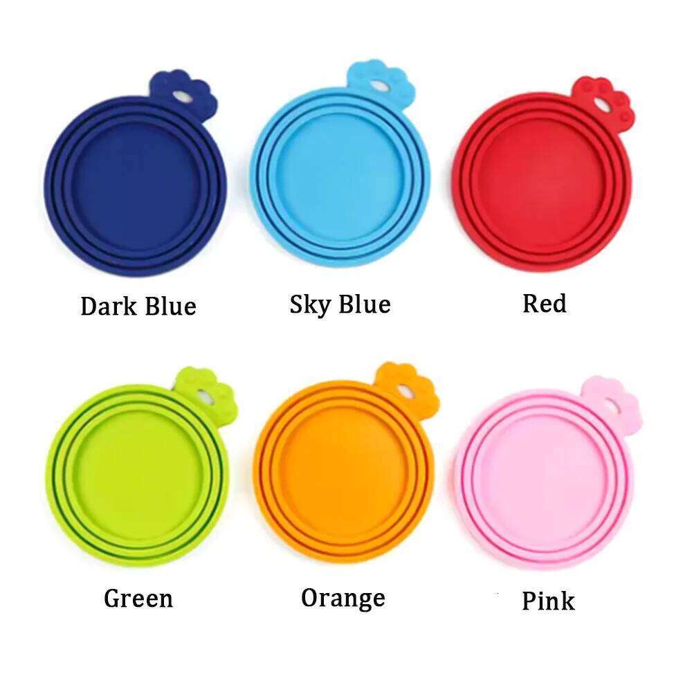 1PCS Reusable Silicone Pet Can Lid Bpa Free, Suitable For Most Sized Dog And Cat Cans - Keeps Food Fresh Prevents Bacterial 26Y0312