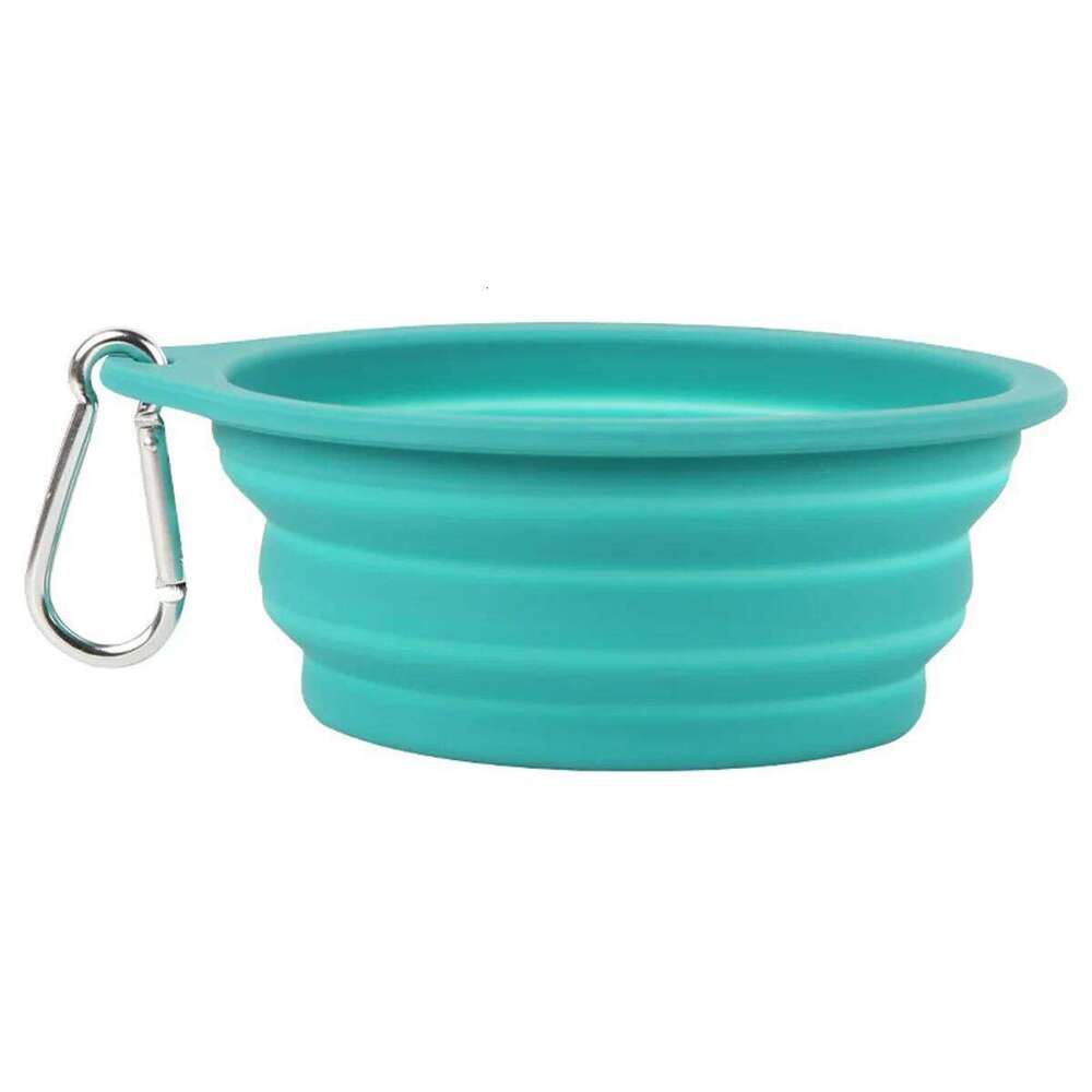 350/600ml Large Collapsible Dog Pet Folding Silicone Outdoor Travel Portable Puppy Food Container Feeder Dish Bowl 26Y0312