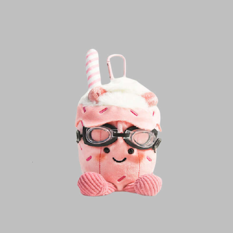 British Fun Summer Lemonade Baikal Coconut Plush Doll Keychain Cute Backpack 2025 Hanging Ornament