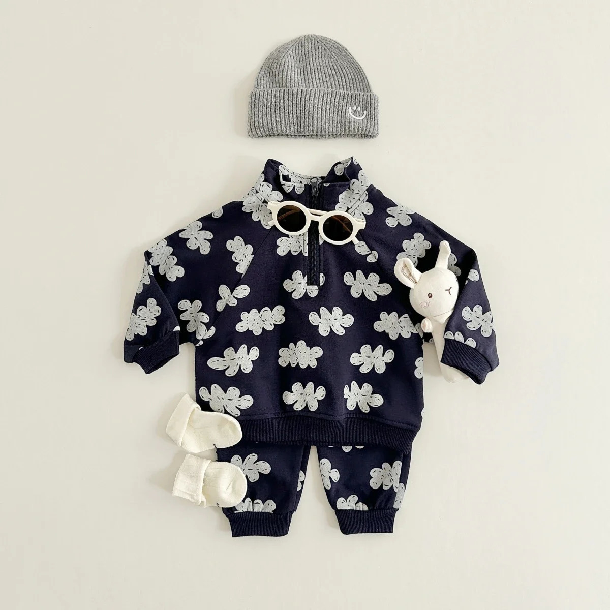 Autumn Baby Clothes Sets Boys Girls Sweatshirts Long Sleeve Pullover Sweatpants Suit Kids Outfit 2Pcs Children 260311
