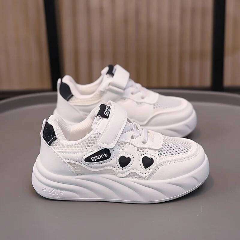 Children's Spring Sports ShoesAnti-Slip &Breathable Versatile Flat-Soled Trendy Sneakers,Mesh Breathable Casual Sneakers H260312