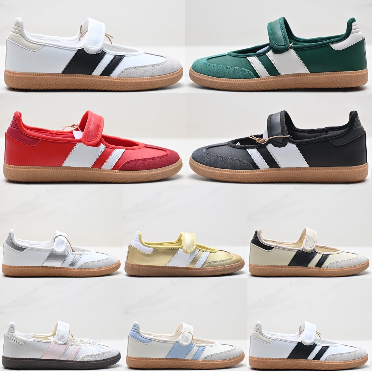 originals Jane designer women slip-on buckle Mary Janes shoes leather upper rubber sole outdoor leisure sneakers fashion comfortable casual shoes size 36-45