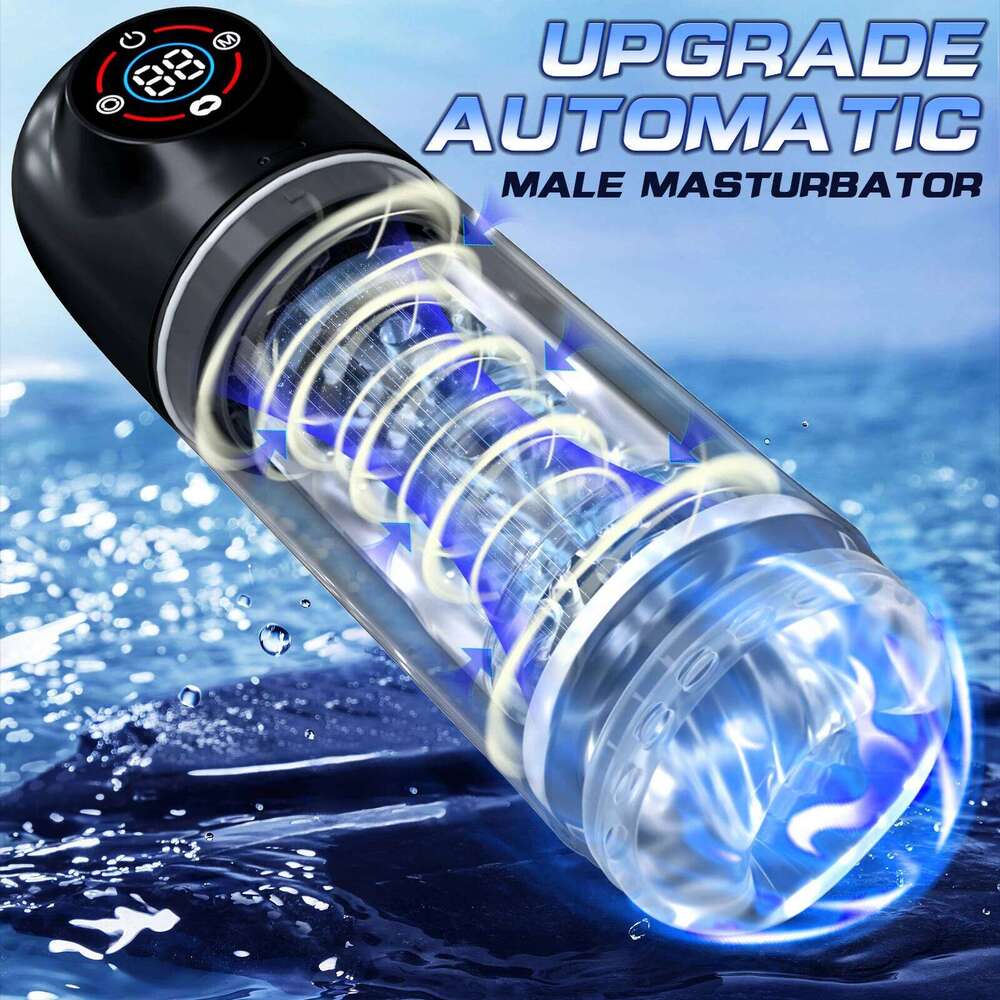 7 Rotating Sucking Water SPA Automatic Masturbator Cup Real Pussy Blowjob Machine Adult Masturbation Sex Toys For Men Male Z260312