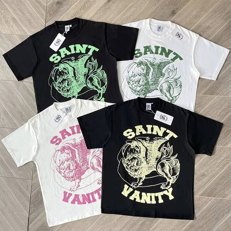 Ins The Same Style, Letter Printing Casual Short-sleeved T-shirt for Men and Women Breathable Oversized T Shirt ddmythur
