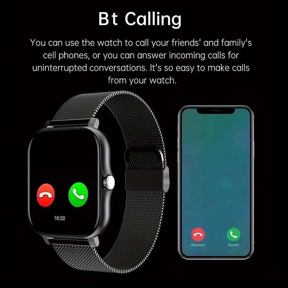 LAXASFIT 2026 New Bluetooth Talk Full Touch Screen Heart Rate Monitor Sports Fitness Smart Watch Men Women Gift