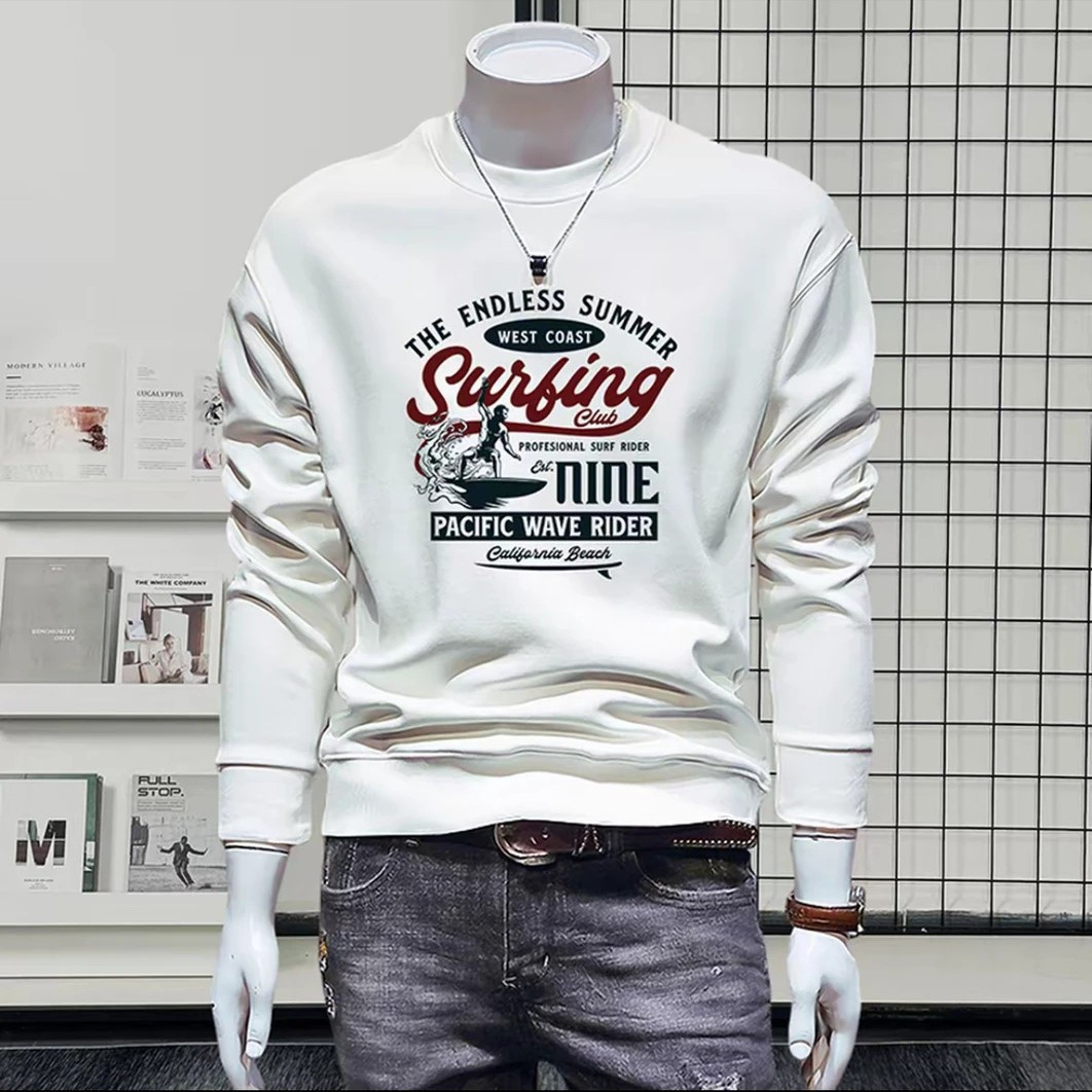 Autumn Men's Swetshirt With Round Neck New Trendy Fshion Letter Print Verstile Long-sleeve Designer Hoodie Csul Swetshirt