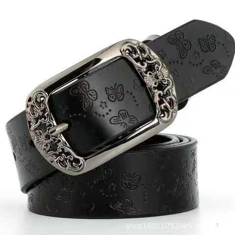 Women's Multifunctional Belt 2026 New Designer Luxury Brand Retro Needle Buckle Printed Belt Fashion Casual Decoration Denim Belt Wholesale