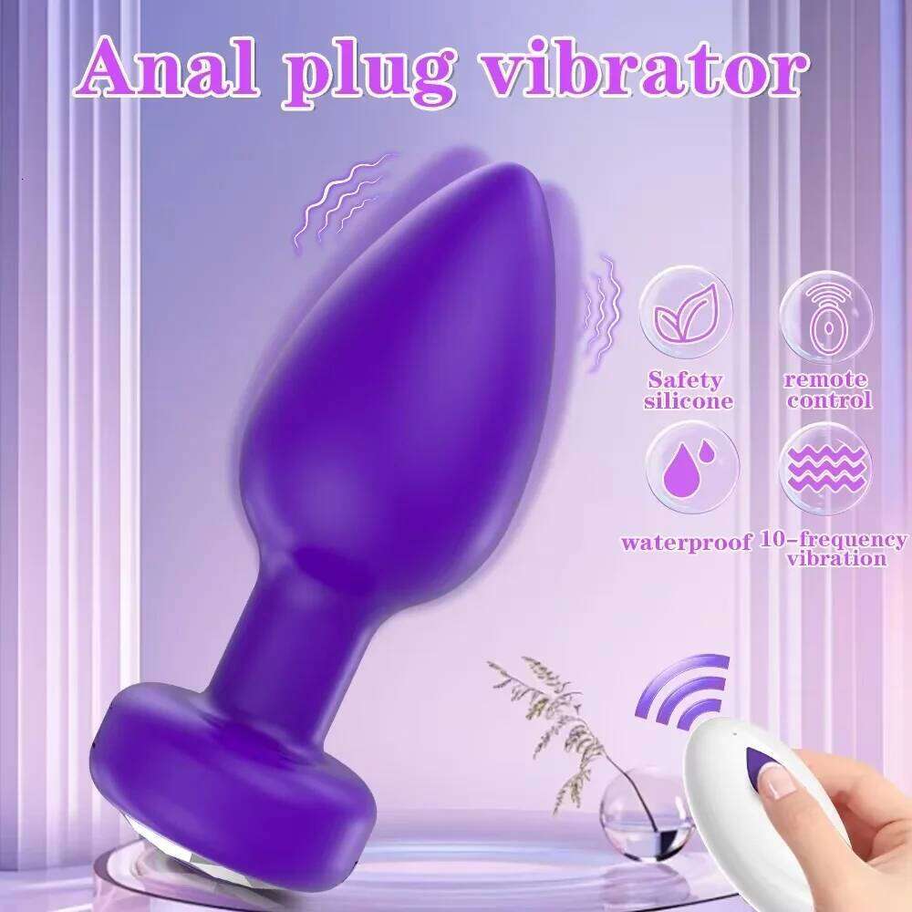 Anal Vibrator Butt Plug Prostate Massager Vagina Female Masturbator Dildo Wireless Remote Adult Sex Toys For Women Men Gay 18+ Z260312