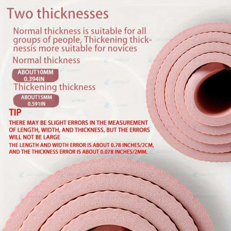 10/15MM Thick NBR Yoga Mats Anti-slip Sport Fitness Mat Blanket For Exercise Yoga And Pilates Gymnastics Mat Fitness Equipment M260312