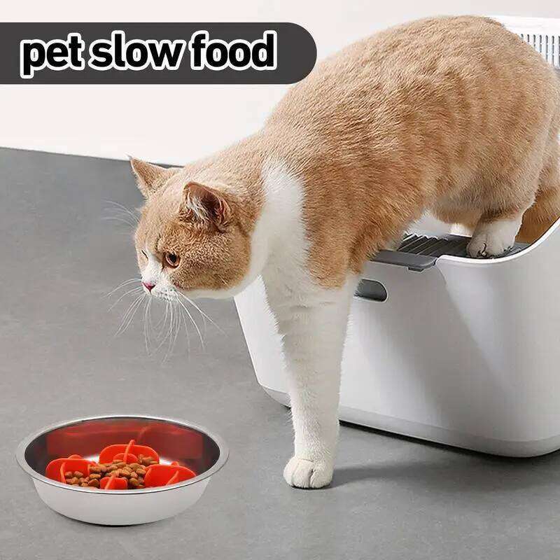 Bowls Silicone Feeder Anti Gulping Healthy Raised Pet Slow Eating Dog Bowl 26Y0312