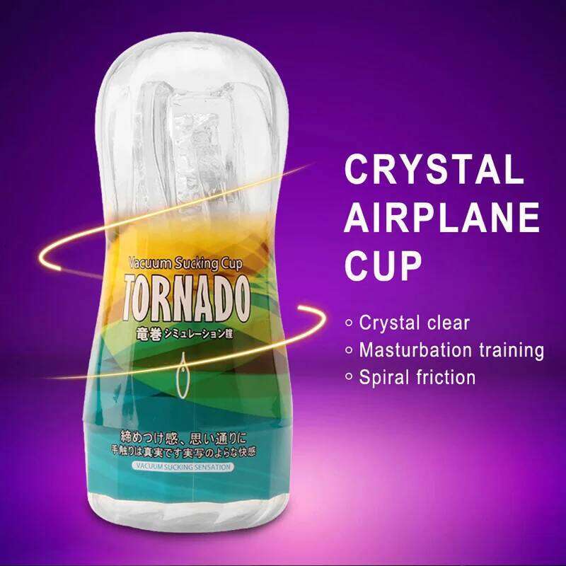 Male Masturbator Manual Soft Pussy Transparent Vagina Adult Goods Endurance Exercise Vacuum Pocket Cup Sex Toys Z260311