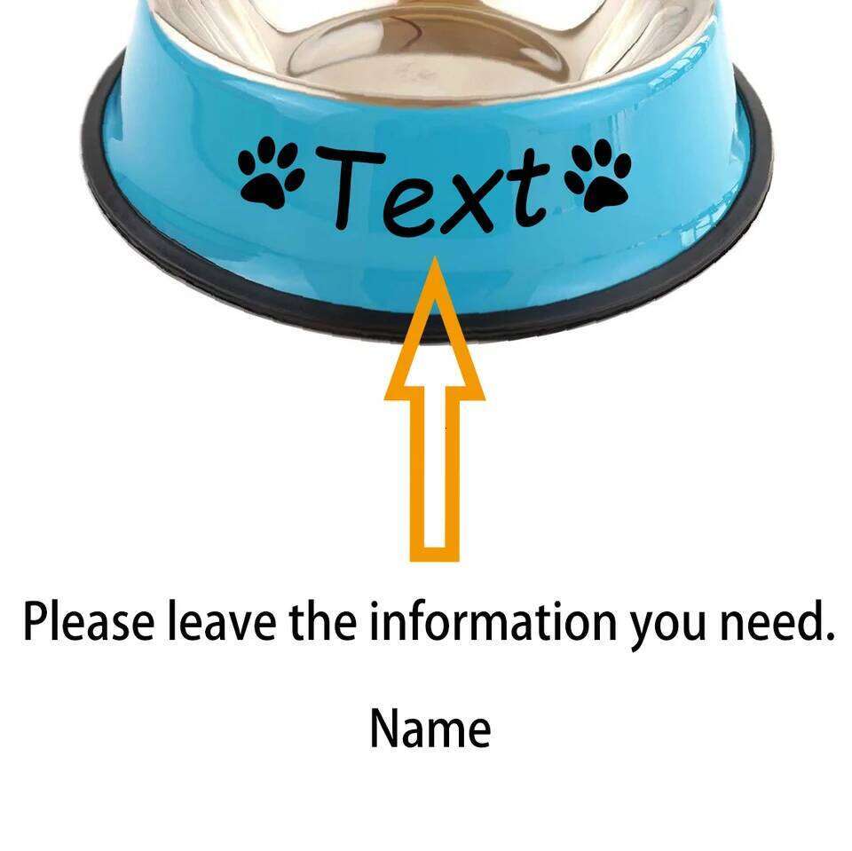 Custom Name Dog Cat Stainless Steel Pet Colorful Water Food Non slip dining basin Circular Personalized Bowl Multi size 26Y0312