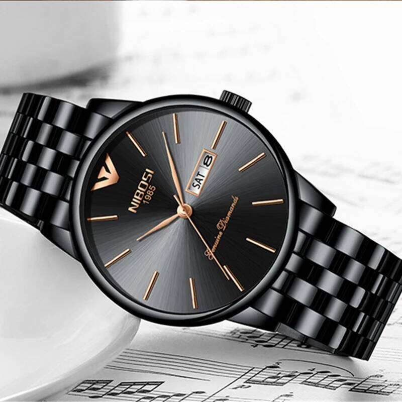 NIBOSI Analog Quartz Stainless Steel Military Watches for Men Top Brand Luxury Waterproof Date Wrist Watch Reloj