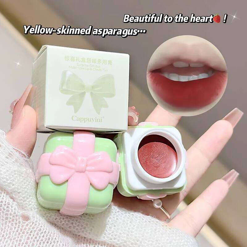 2 in 1 Matte Cheek Cream - Velvet Long Lasting Lip Tint Blush, Transfer Proof & Smudge Proof, JAR Makeup W260311