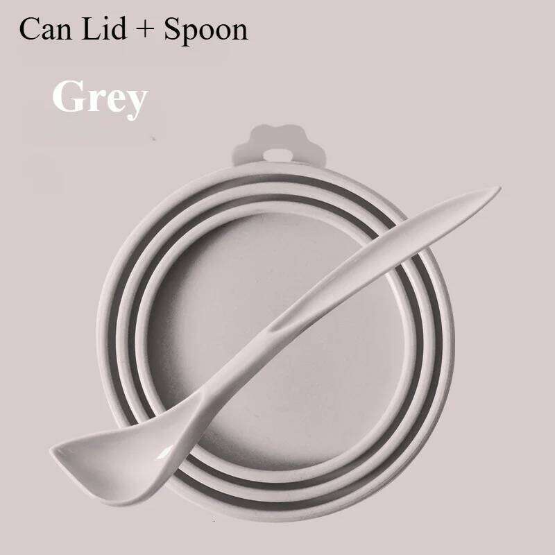 Pet Fresh Silicone Cat and Dog Can Universal Adjustable Seal Lid + Spoon Food Storage Tool 26Y0312