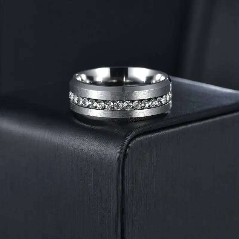 official-website Stainless Steel Pair Couple For Men And Women Jewelry Romantic Wedding Promise Engagement Rings W260311