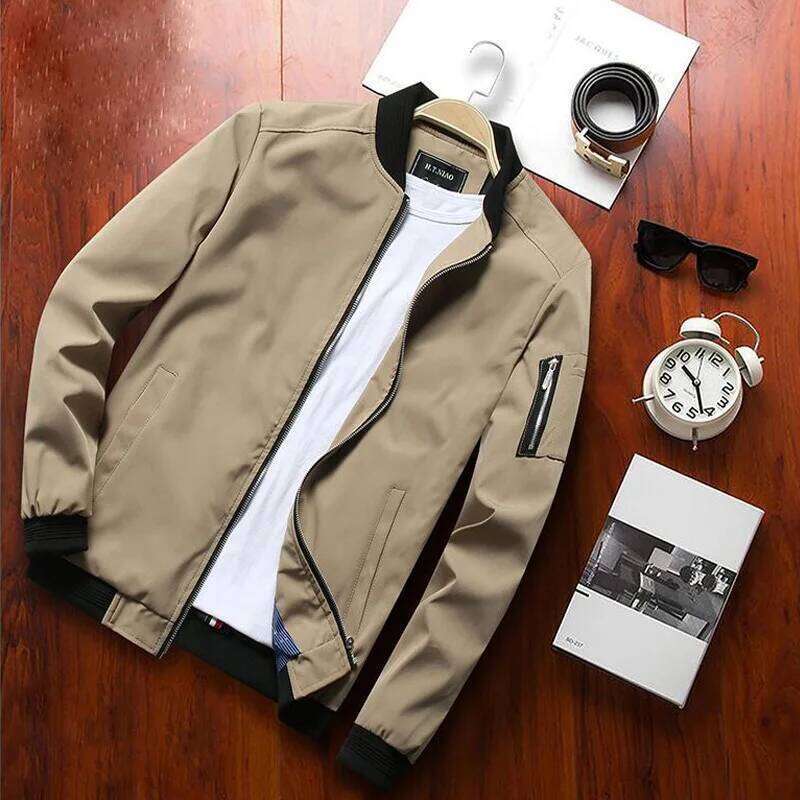 New Men Fashion Casual Slim Sportswear Bomber Jacket Mens jackets men and Coats Plus Size S- 4XL 26H0311