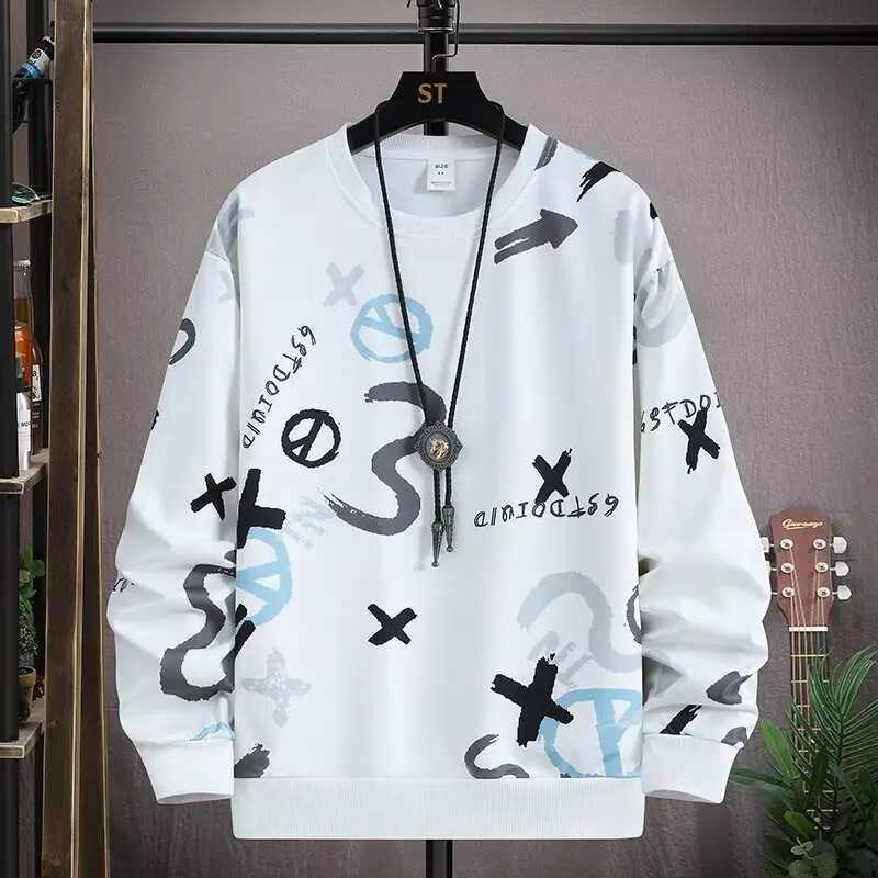 New Spring Collection Mens Sweatshirt Japanese Cartoon Graphic Hoodie Plus Size Top Loose Fit Fashion Mens Clothing M260312