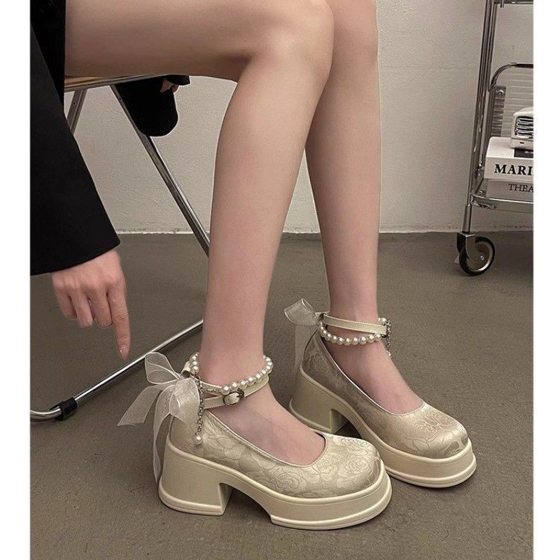 STAOXINDIKE 2025 New Outdoor Recreation High Heel Low Heel Block Heel Kitten Heel Leather Fabric Blue Black Open Evening Casual Wide Narrow Affordable