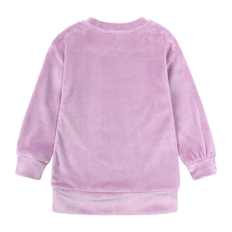 Autumn Winter Children Set Clothes Solid Velvet Kids Girls Clothing Sets Long Sleeve Fashion Home Wear Suit Baby Girl Casualwear 260311
