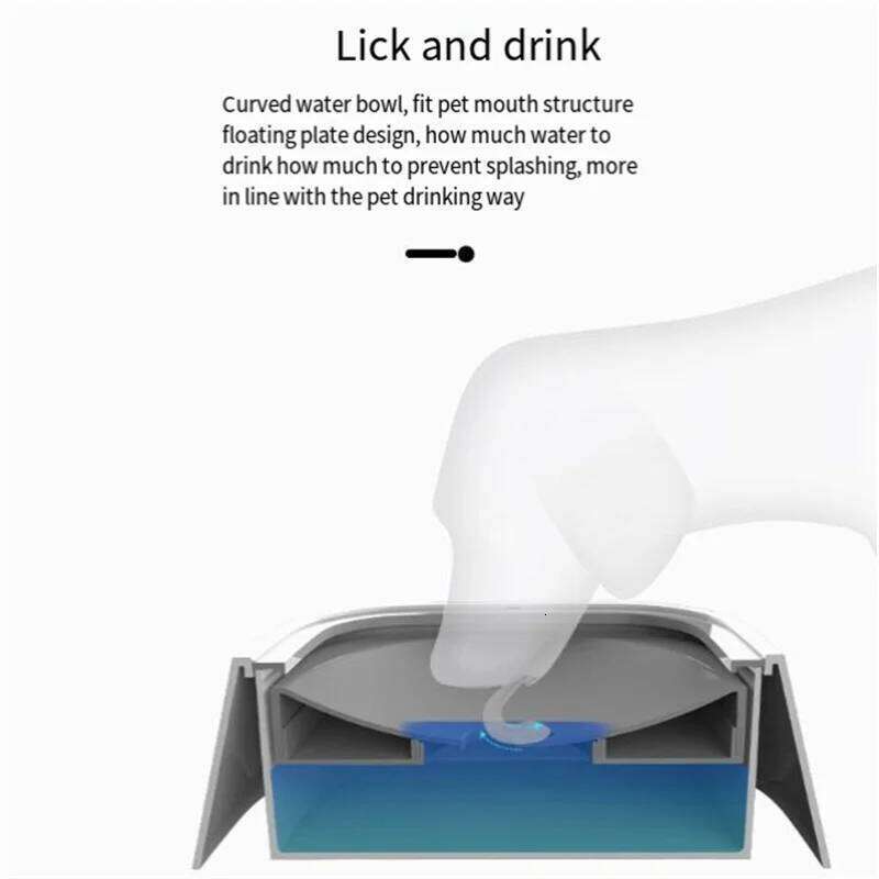Floating Non-Wetting Mouth Cat Without Spill Drinking Water Dispenser Plastic Anti-Over Dog Bowl 26Y0312