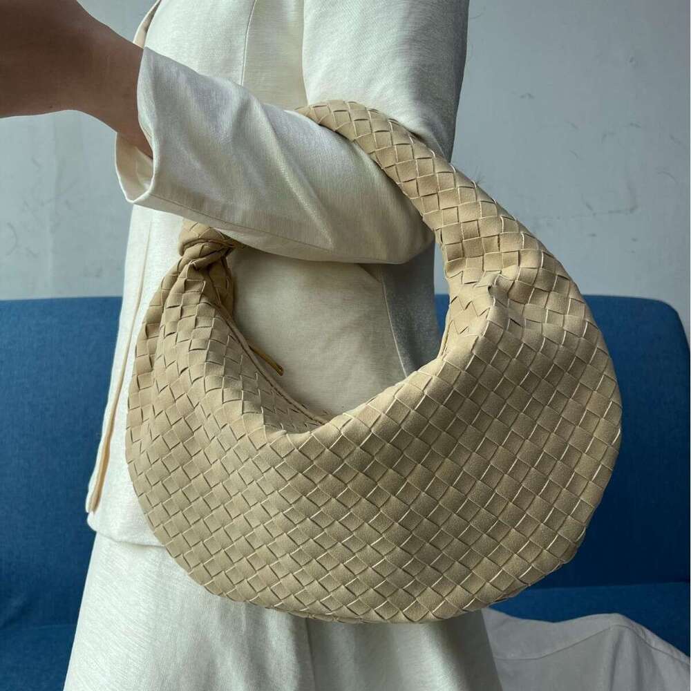 Spring new woven high-end stylish underarm bag for women, large dumpling bag, handbag