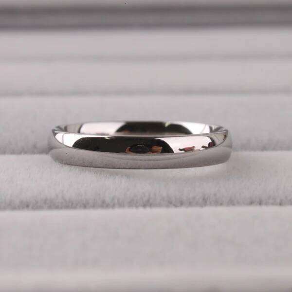 Wide 3mm Light version SILVER color rings Stainless Steel women jewelry finger ring wholesale lots H260312