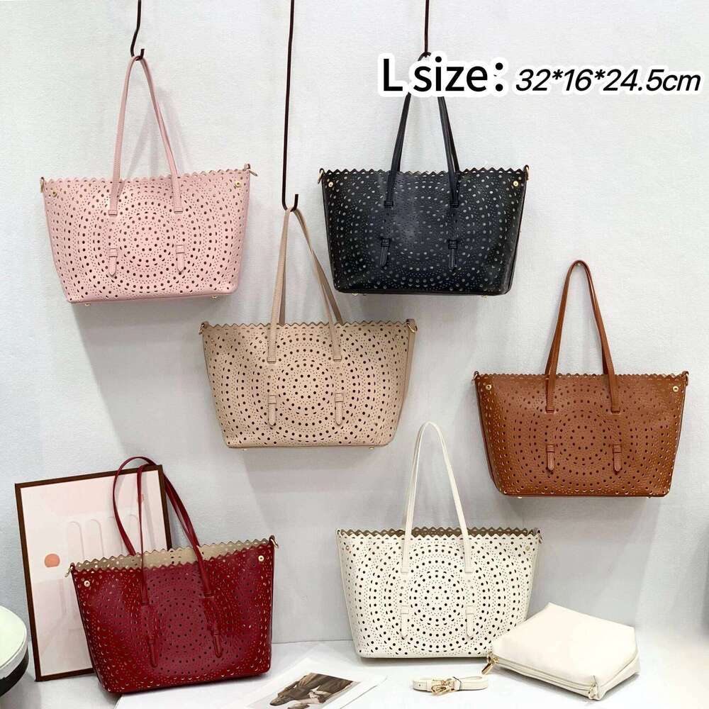 Women S Brand Luxury Round Wave Large Capacity Shopping Tote Handbag Carved Basket Lady Shoulder Crossbody Mother Bag TIANOUDAISHU